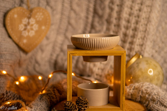 Brûle-Parfum Bambou – Diffuseur Minimaliste pour Fondants parfumés