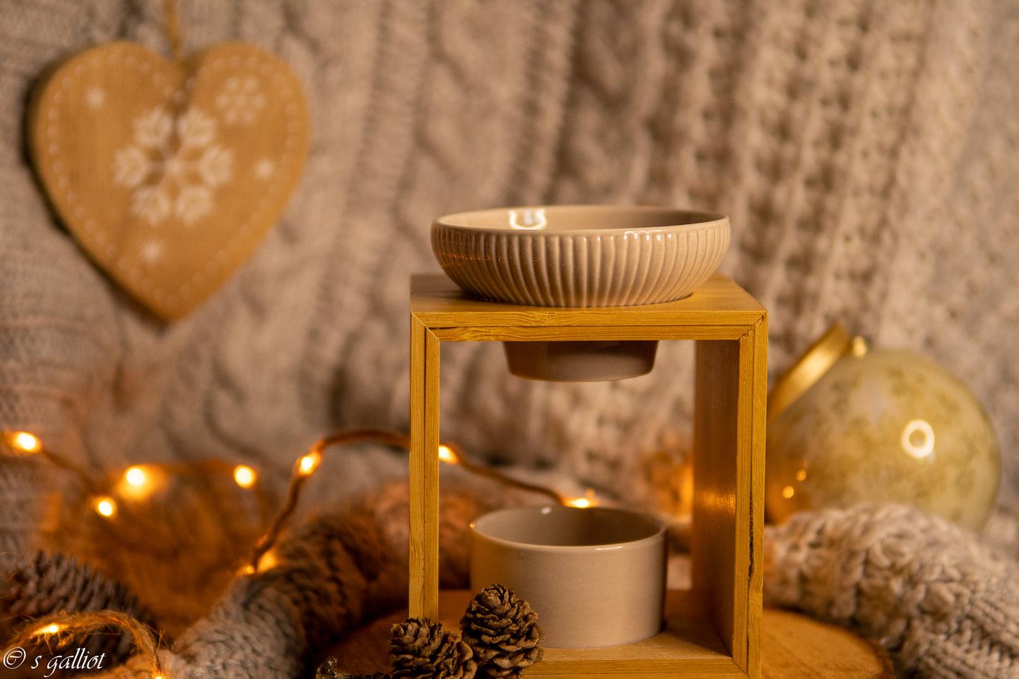 Brûle-Parfum Bambou – Diffuseur Minimaliste pour Fondants parfumés