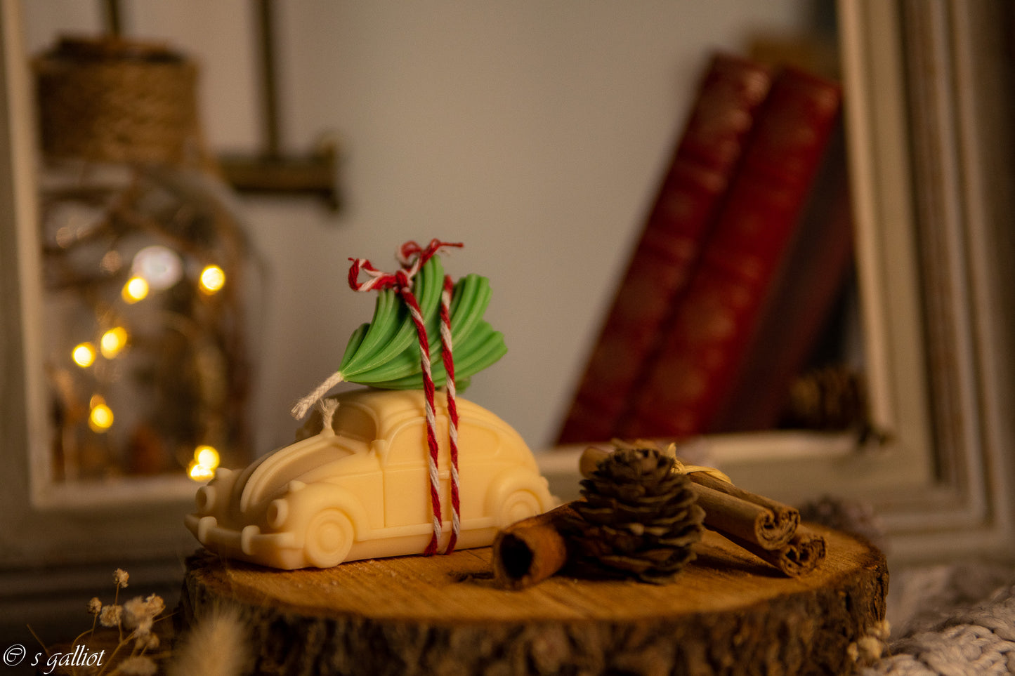 Bougie voiture & sapin