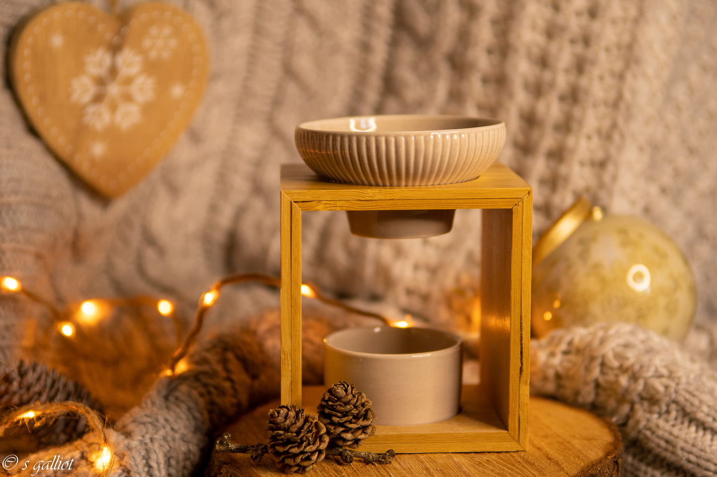 Brûle-Parfum Bambou – Diffuseur Minimaliste pour Fondants parfumés