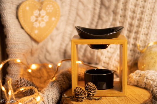 Brûle-parfum Bambou Zen - Diffuseur naturel pour fondants parfumés